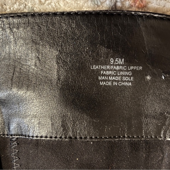 Black Leather Boots Size 9-1/2 Over-the-Knee - Picture 10 of 16